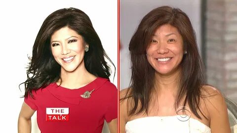 Julie Chen! Gosh, she looks so young without makeup! Julie c