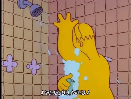 Гифка душ гомер симпсон ванная гиф картинка, скачать анимиро