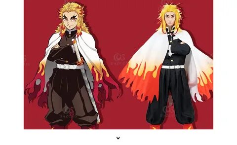 Demon Slayer: Kimetsu no Yaiba Rengoku Kyoujurou Cosplay Cos