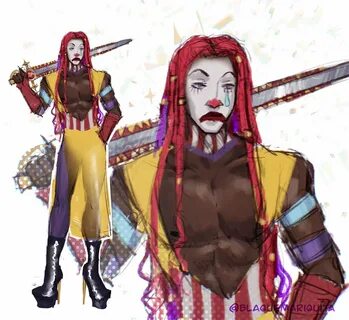 ⭐ Sasha Alex 💧's tweet - "Meet my newest clown OC, Sword Swa