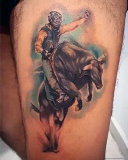 40 Rodeo Tattoo Designs For Men - Bucking Bronco Ink Ideas