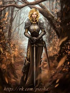 Female Human Sword Plate Armor Cleric Fighter Paladin - Path