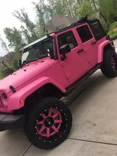 My New 2015 all custom pink matte wrangler !!! Jeep wrangler