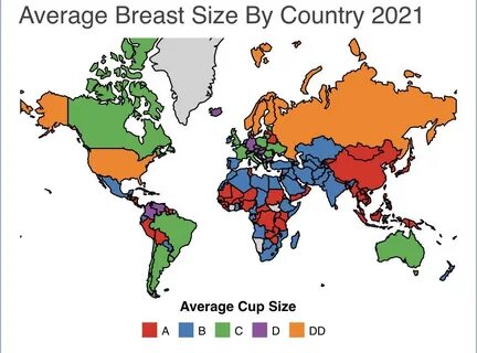 Average boob size country