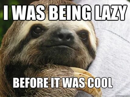 I was being Lazy Before it was cool - Hipster Sloth - quickm