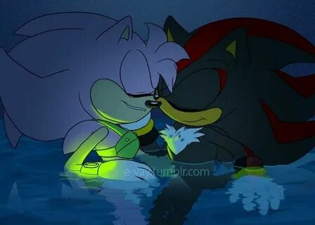 Late night swimming Shadow and amy, Sonic fan art, Sonic art