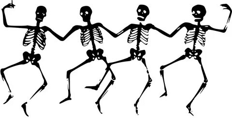 Free Images - dancing skeletons svg