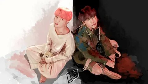 ♤ Demon suga ♤ and ♡ angel jimin fanart ♡ ARMY's Amino