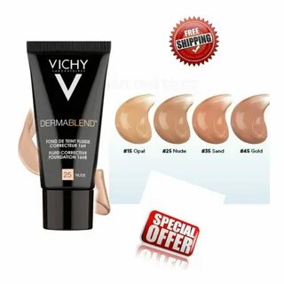 Vichy Dermablend коригиращ фон дьо тен с UV фактор sieben.za