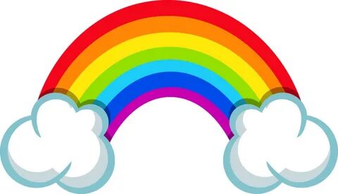 Goods - °‿✿⁀°* - ❤ °* - ✿⁀° - Rainbow Cartoon Clipart - Full