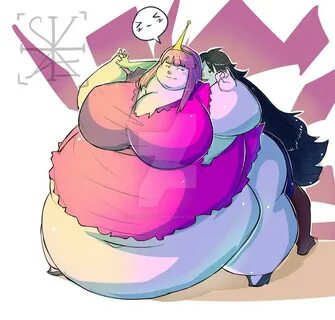 COMM Fat Princess Bubblegum and Marceline by cvetkanille on 