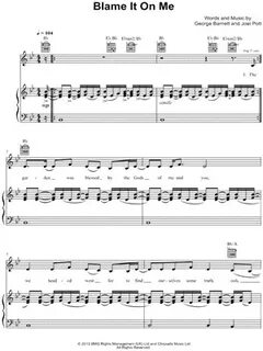 George Ezra "Blame It On Me" Sheet Music in Bb Major (transp