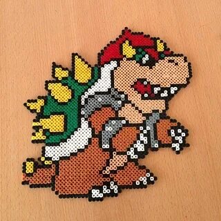 Bowser Mario perler beads by rasmusl91 Plastic canvas patter