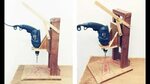 Awesome Drill press stand making for eassy way - YouTube
