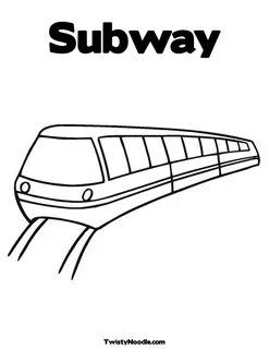 Subway Train Coloring Pages at GetDrawings Free download