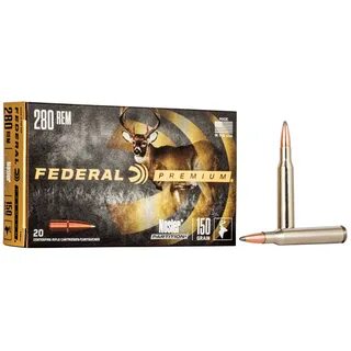 Federal Premium 280 Remington 150gr Nosler Partition - 20rd