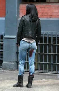 Krysten Ritter Booty in Bloody Jeans - 'A.K.A. Jessica Jones