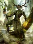 Wooden armor; druid; shaman; D&D; pathfinder; fantasy; man; 