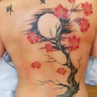 65 Beautiful Cherry Blossom Tattoos On Back