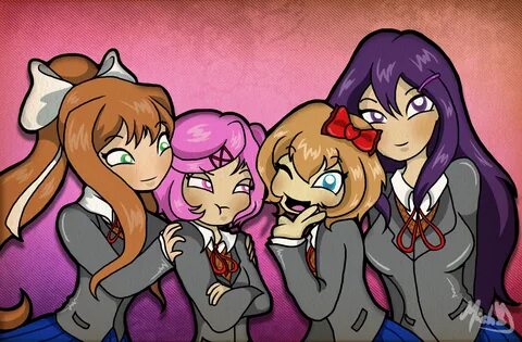 Download Doki Doki Fanart Gif - Media Art