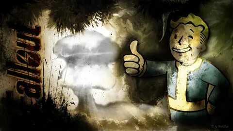 Fallout - Vault Boy Wallpaper by netbase