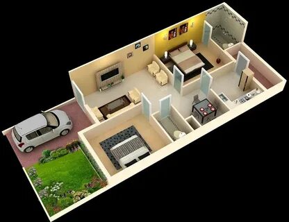 Hiee... here is the 3d view of home plans ...... just a look