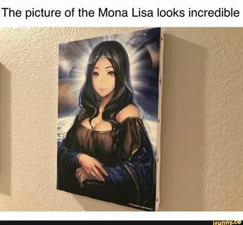 The picture of the Mona Lisa looks incredible