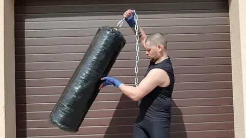 DIY Homemade Punching Bag - YouTube