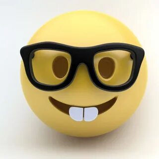 3D модель EMOJI NERD - TurboSquid 1118539