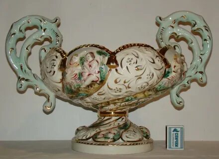 Capodimonte ваза фруктовница большая винтажная (X915) купить