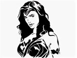 Download Wonder Woman Stencil 2 3D model