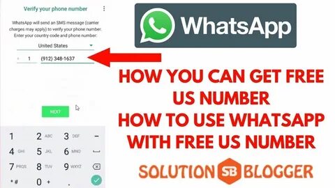 Get Free US Number? How to Use Whatsapp on US Number? - YouT