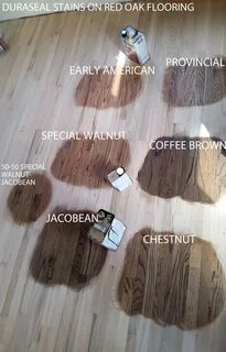 Early American Stain On Red Oak Floors : Newly sanded #2 Red