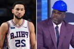 Shaq tells 76ers star Ben Simmons to 'man up' after losing &