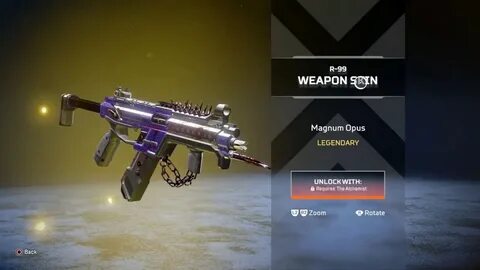 R99 LEGENDARY SKIN - MAGNUM OPUS (IN-STORE VIEW) (APEX LEGEN