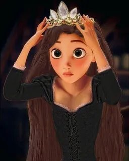 rapunzel with brown hair and eyes Brown hair cartoon, Rapunz