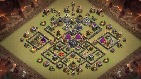 Clash Of Clan Level 9 Base Design