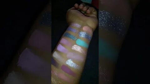 Huda Mercury Retrograde palette 🎨 swatches 2 - YouTube