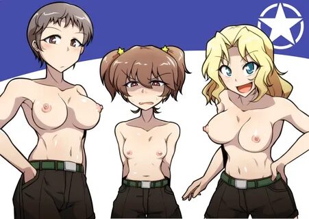 midori niku, alisa (girls und panzer), kay (girls und panzer