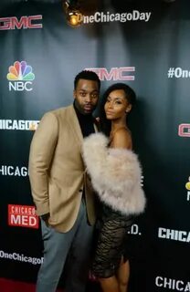 LaRoyce Hawkins and Yaya DaCosta at the 'One Chicago Day' Pa