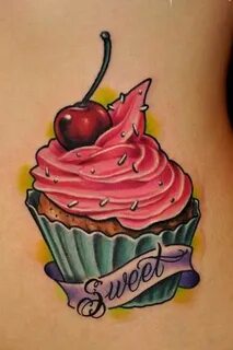 Sweet cupcake tattoo Cupcake tattoos, Candy tattoo, Cupcake 