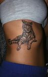 Tiger rib tattoo medium size Rib tattoo, Rib tattoos for wom