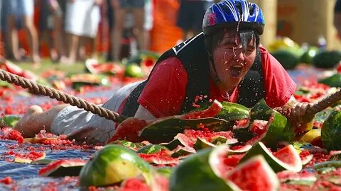 Crazy Watermelon Festival - They Did WHAT? - YouTube