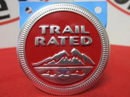 Jeep Wrangler Trail Rated 4X4 Badge Logo Nameplate Trailhawk