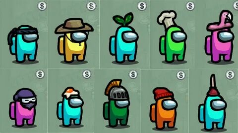 Among Us Android - All Crewmates Characters with Hats (New U