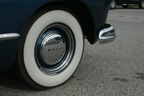 Whitewall Tires of a Buick '47 Part of the beautifully-res. 