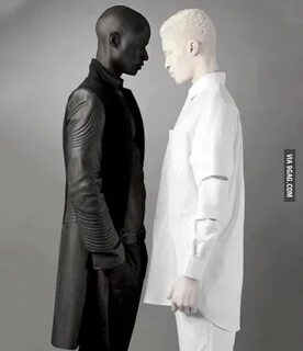The lightest and darkest skin colour. Amazing - Funny Albino
