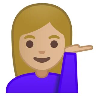 Woman tipping hand medium light skin tone Icon Noto Emoji Pe