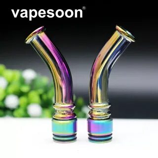 VapeSoon 510/810 длинное стекло нержавеющая сталь Радужный ц