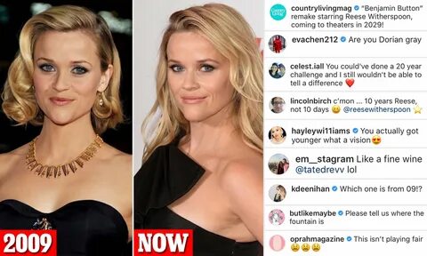 Reese Witherspoon baffles fans with ten year challenge photos Daily Mail On...